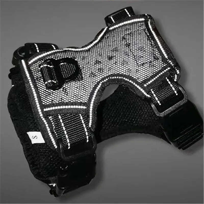 Small Large Dog Harness Vest Nylon Reflective Leads Mesh Padded dog Breathable pet Chest strap for Medium big dogs | Дом и сад