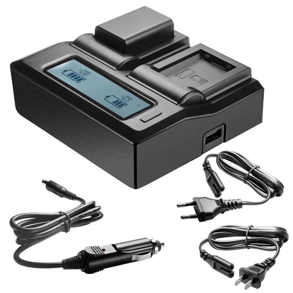 Neewer LCD зарядное устройство для Sony NP FW50 батареи NEX 3 5 6 7 C3 F3 SLT A33 A37|battery charger|lcd battery