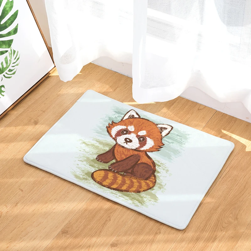 2017 Придверные коврики с масляной росписью маленькие принтом енота напольные