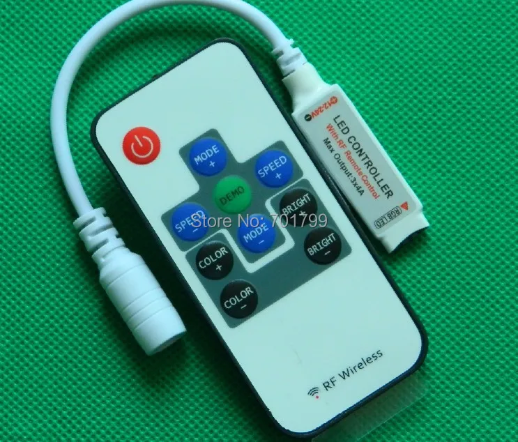 Мини светодиодный контроллер rf rgb вход с возможностью подключения к сети макс.