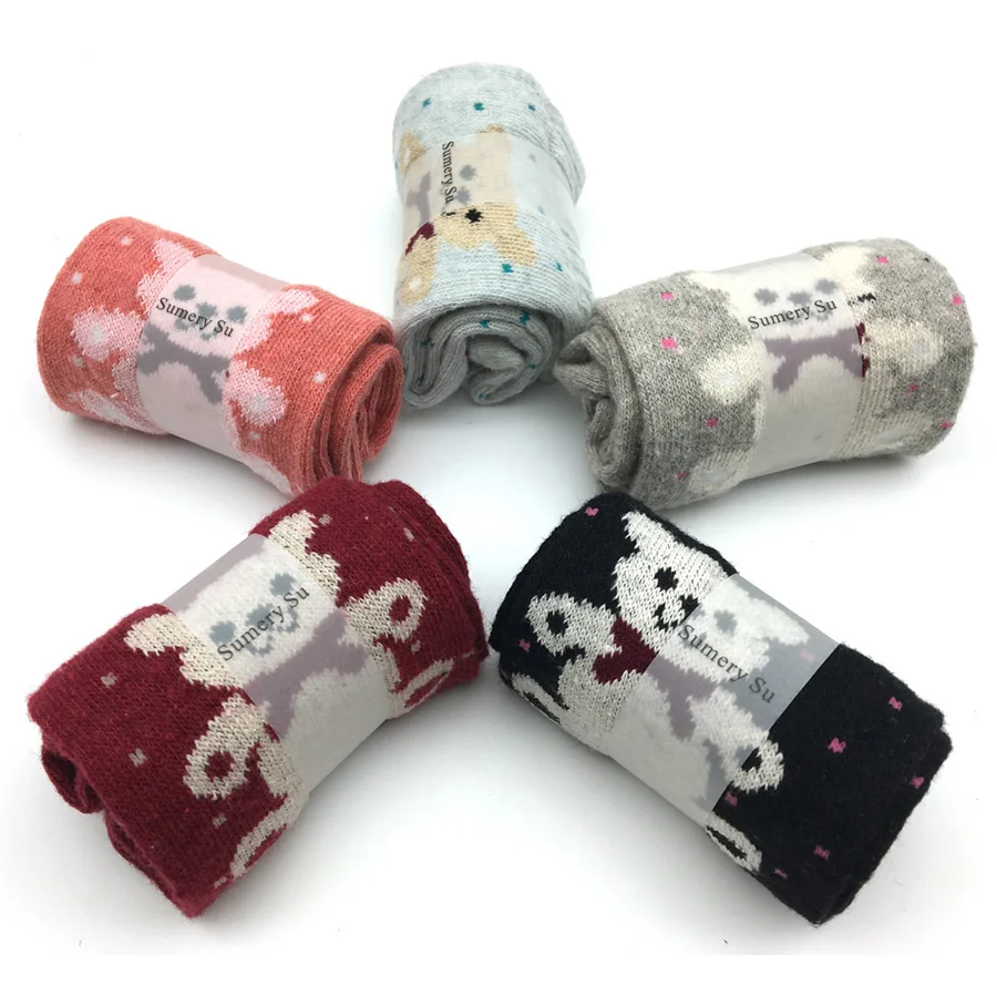 5 Pairs/Lot Socks Women Winter Wool Cashmere Comfortable Christmas Gift Ladies Girls | Женская одежда