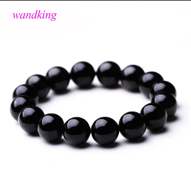 Браслет из натурального черного турмалина и кварца с кристаллами|bracelet bracelet|bracelet