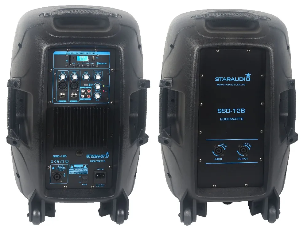 STARAUDIO пара 12 &quot2000 Вт силовые динамики для DJ PA этап динамик подставки