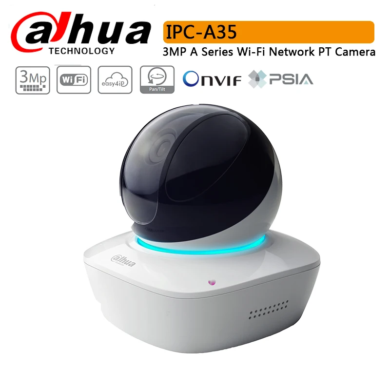 DH IPC A35 с логотипом оригинальная 3MP WiFi сетевая камера PT поддержка микрофона