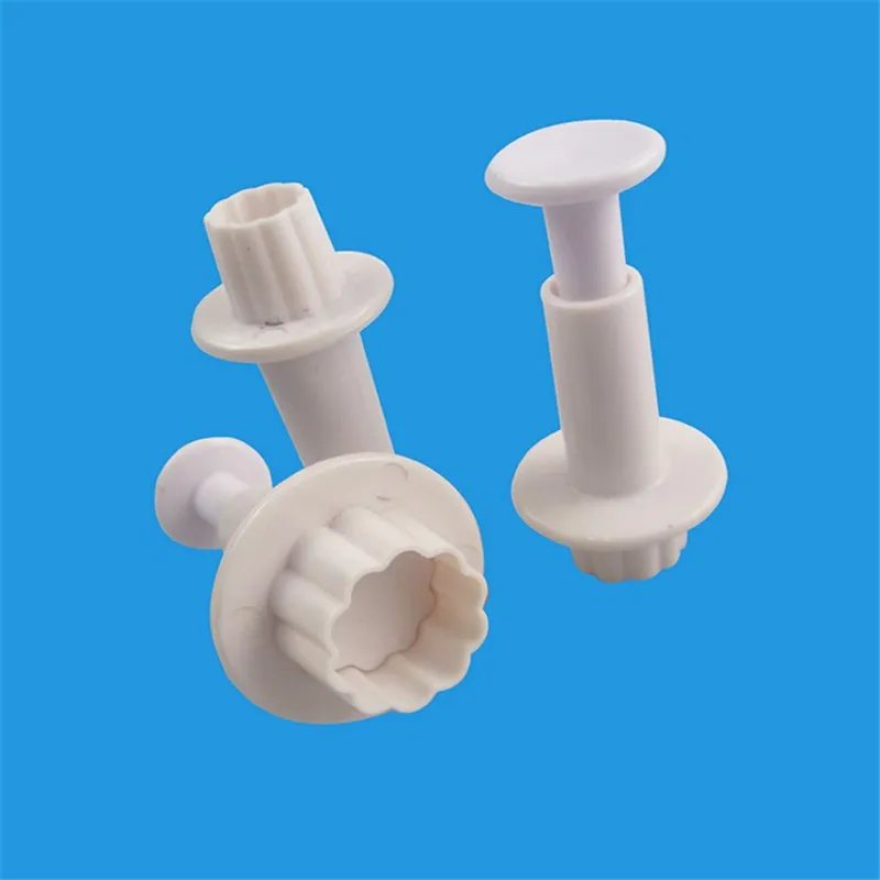 3 шт. цветочный Плунжер для печенья резак помадка жвачка паста капкейк топперы