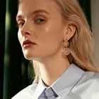 2019 новые круглые серьги-кольца, Модные посеребренные геометрические серьги для женщин, модные свадебные украшения