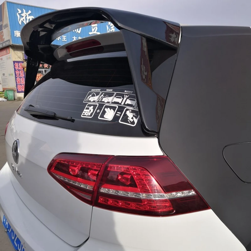 Для Volkswagen GOLF MK7 MK7.5 спойлер 2014 2018 R LINE Высокое качество ABS Материал заднего крыла