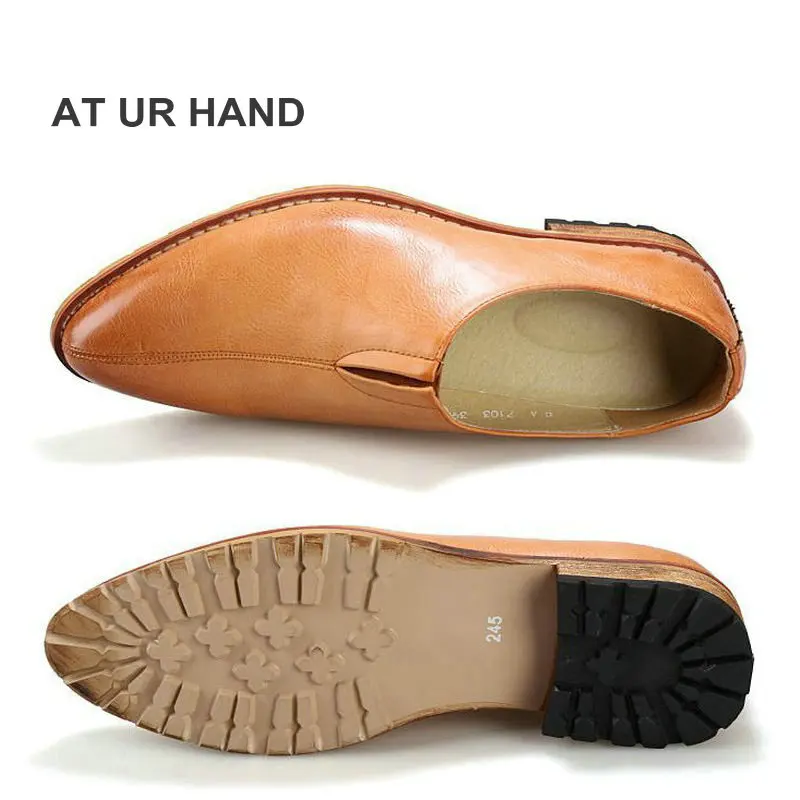 Туфли-оксфорды мужские из искусственной кожи с острым носком 39-43 | Обувь