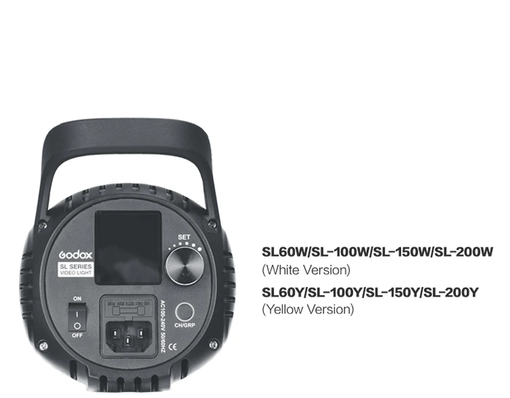 Godox SL-60W SL-100W SL-150W SL-200W светодиодный видео свет 60*90 см софтбокс 2,8 метровая подставка комплект 5600 K SL60W SL100W SL150W SL200W освещение