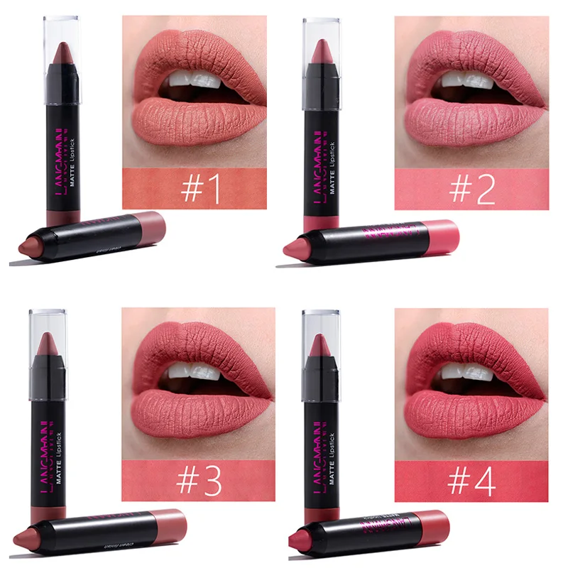 12 шт. бархатная матовая губная помада набор для макияжа водостойкая долговечная