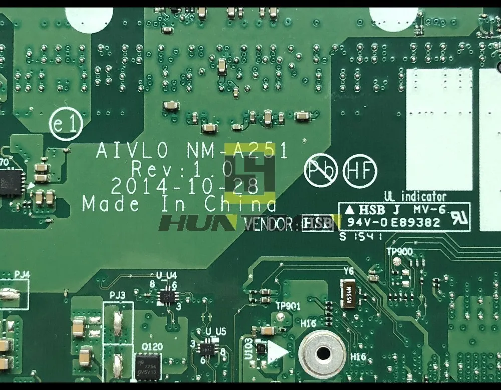 FRU:00HN531 для материнской платы ноутбука Lenovo Thinkpad T450 AIVL0 NM-A251 00HT531 SR23V I7-5600U DDR3 100%