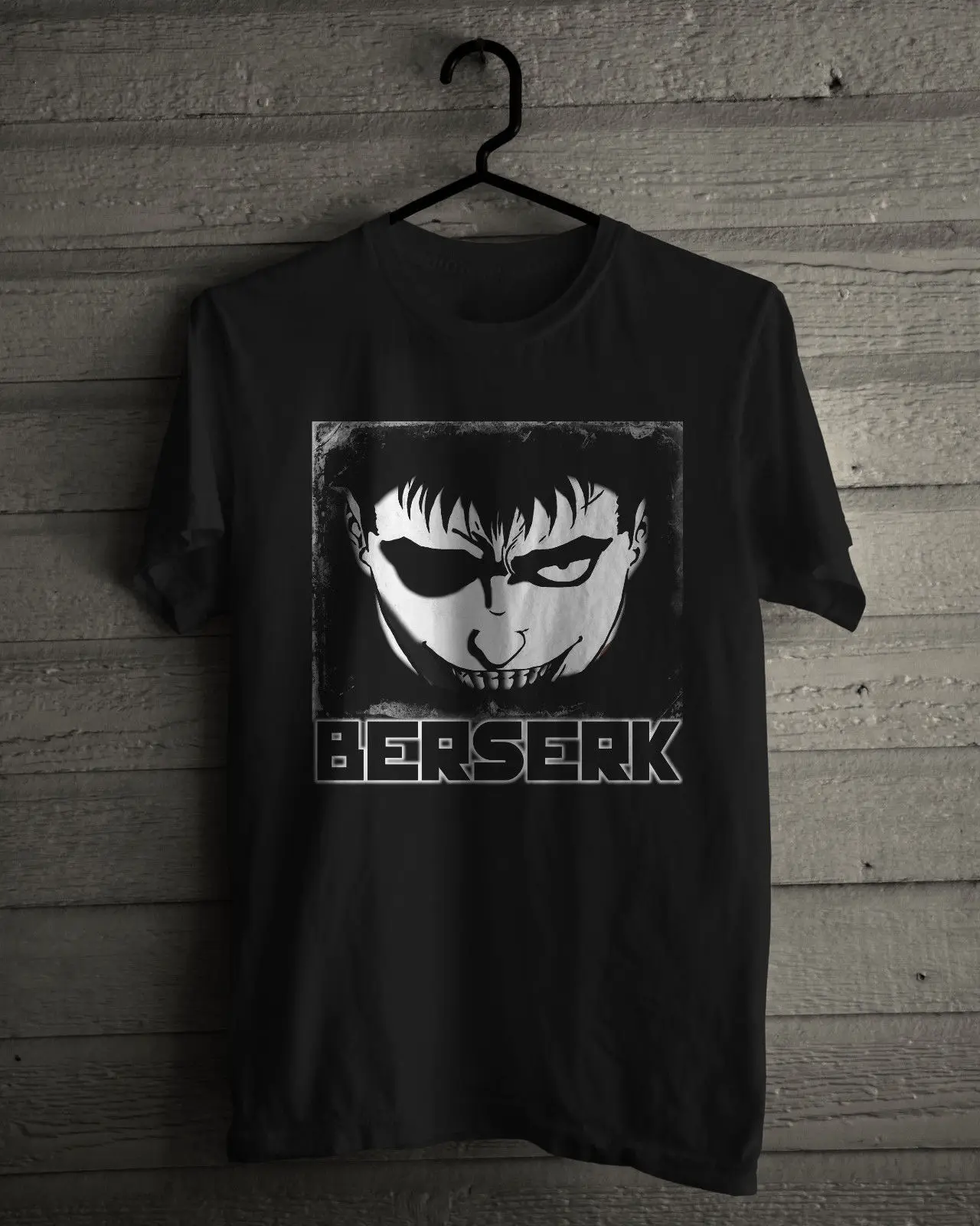 Футболка BERSERK серия японского аниме манга Мужская черная или белая футболка