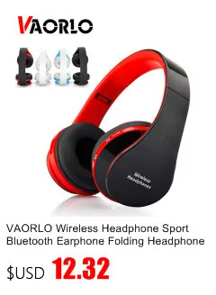 Беспроводные Bluetooth наушники VAORLO I7 с шумоподавлением и микрофоном, музыкальные Bluetooth наушники, крючки для ушей для iphone