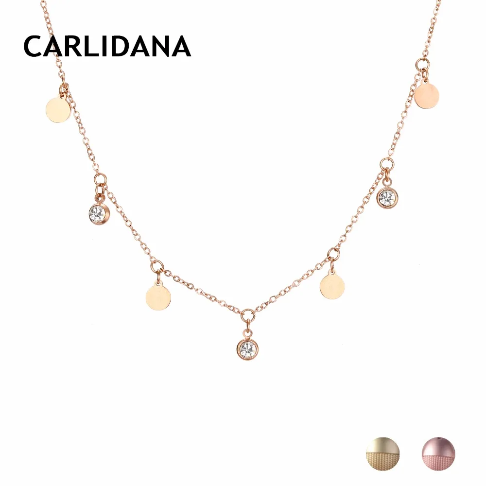 05068 Нержавеющая сталь Neckalce для Для женщин золото Цвет цепи Цепочки и ожерелья с