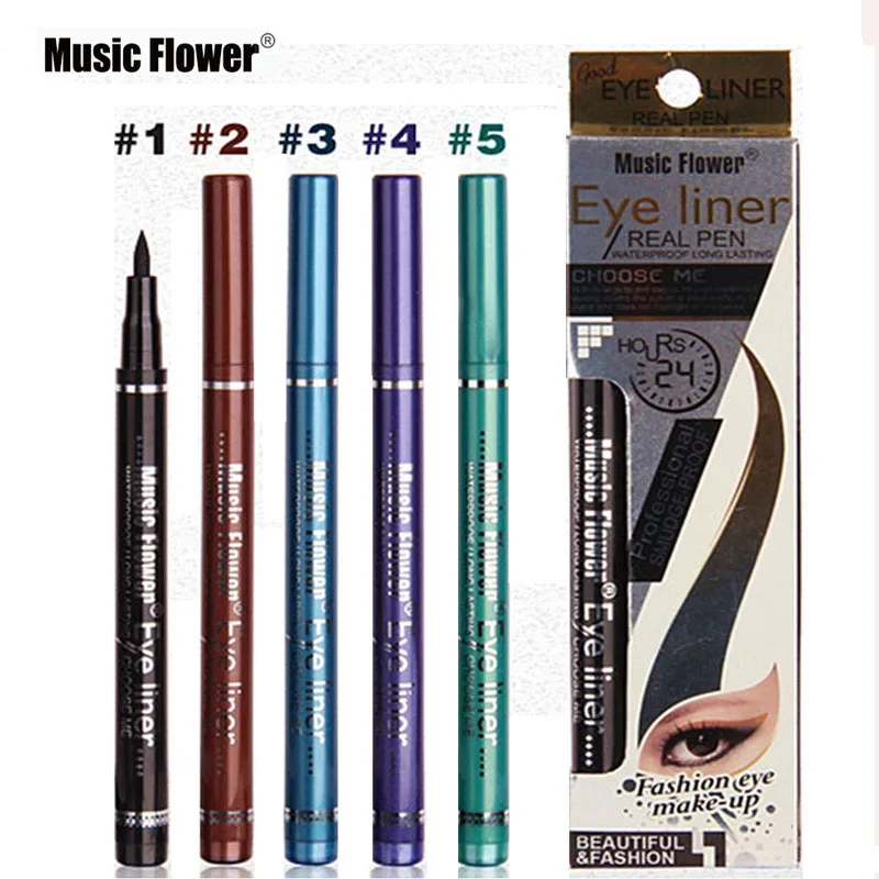1 шт. подводка для глаз 5 цветов|eyeliner pen|eye linemusic flower |