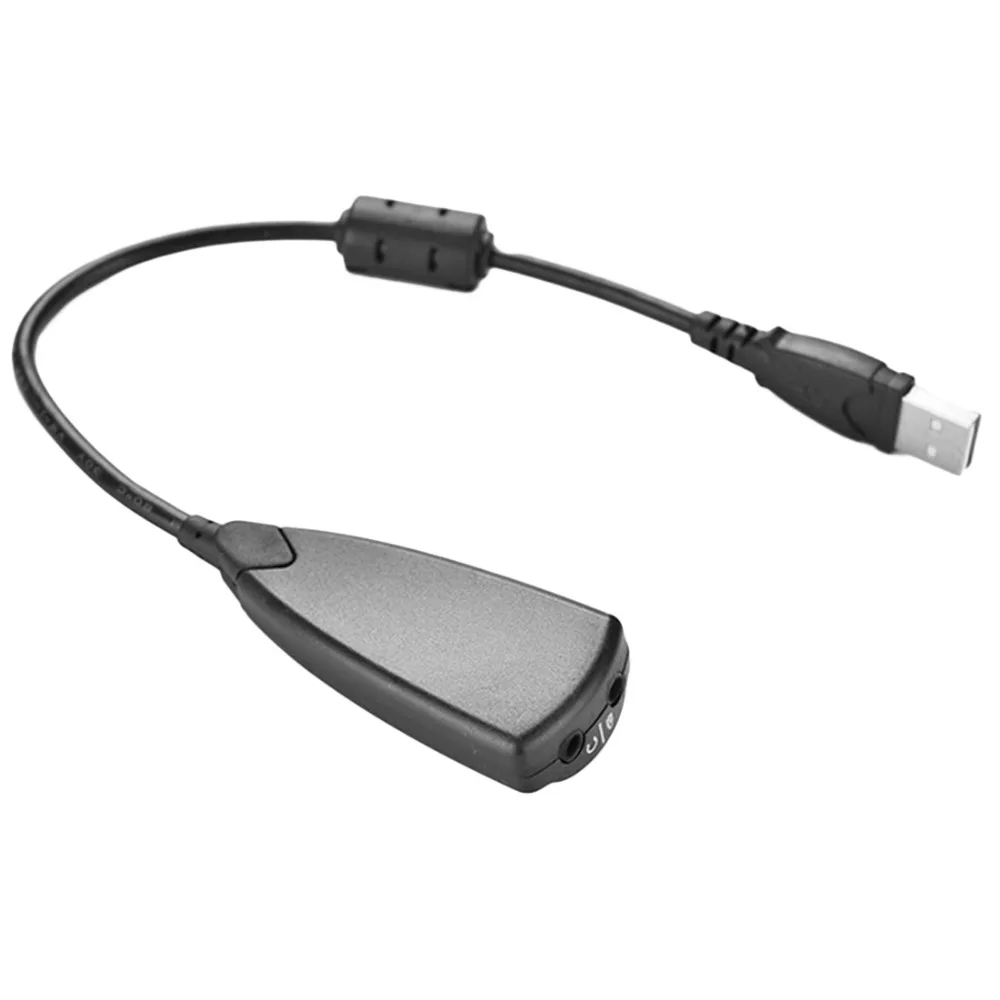 ET Звуковой адаптер 5H V2 7 1 Внешняя USB звуковая карта аудио 3 5 мм в 3D CH виртуальный