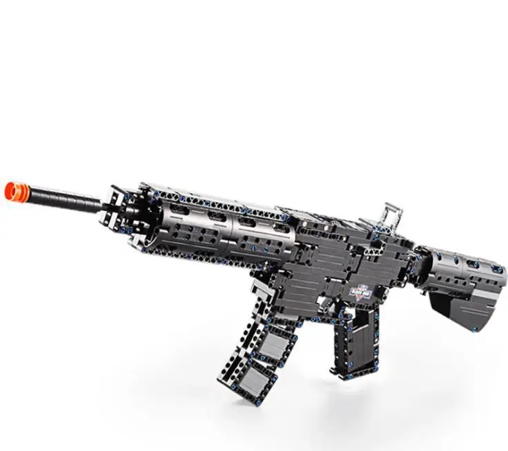 621 шт. Строительные блоки M4A1 карабин для оружия игрушки|Игрушечные кубики| |