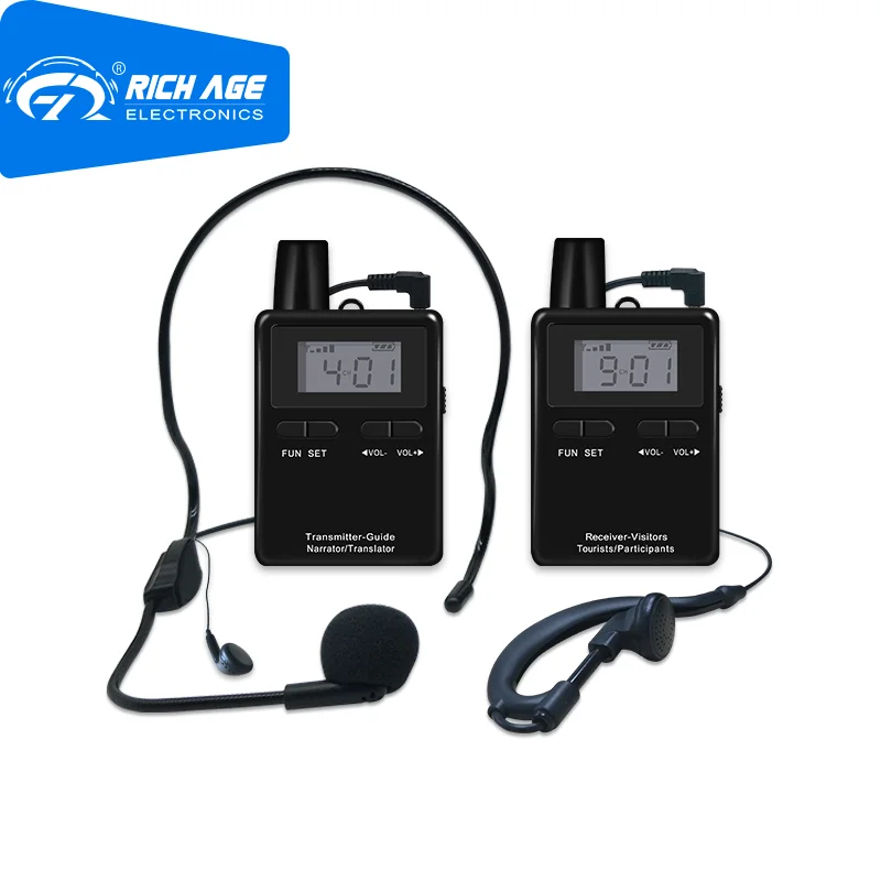 Музейный ручной аудиогид RichiTek 2 передатчика + 1 приемник для музея с