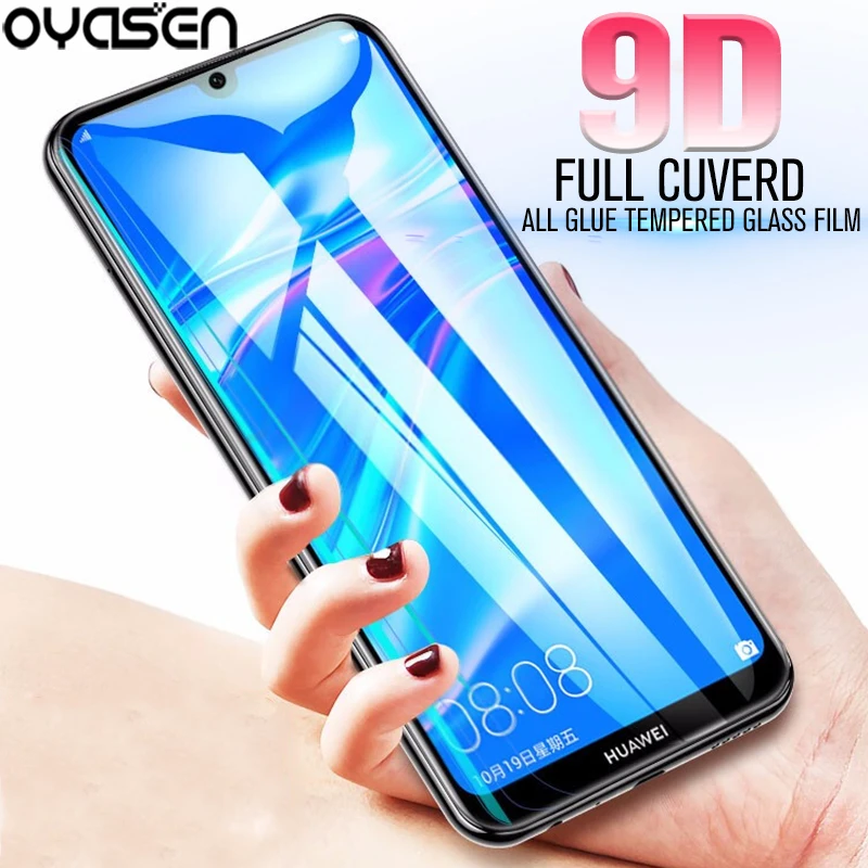 9D полное покрытие закаленное стекло для Huawei P Smart Plus 2019 2018 2017 Z Защитная пленка всех