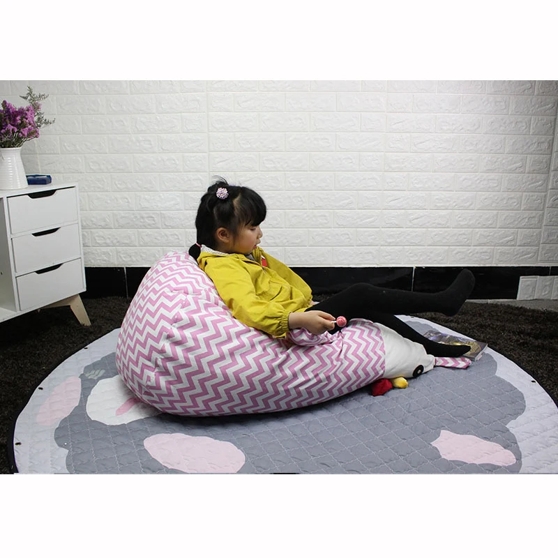 

Creative Stuffed Cartoon Chicken Storage Bag Bean Bag Chair Portable Kids Toy Storage Bag Soft Pouch Clothes Organizer Tool