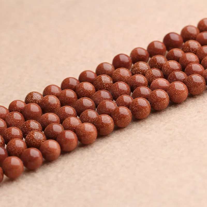 Мужской браслет STENYA с золотым песком ювелирные изделия бусины круглой формы