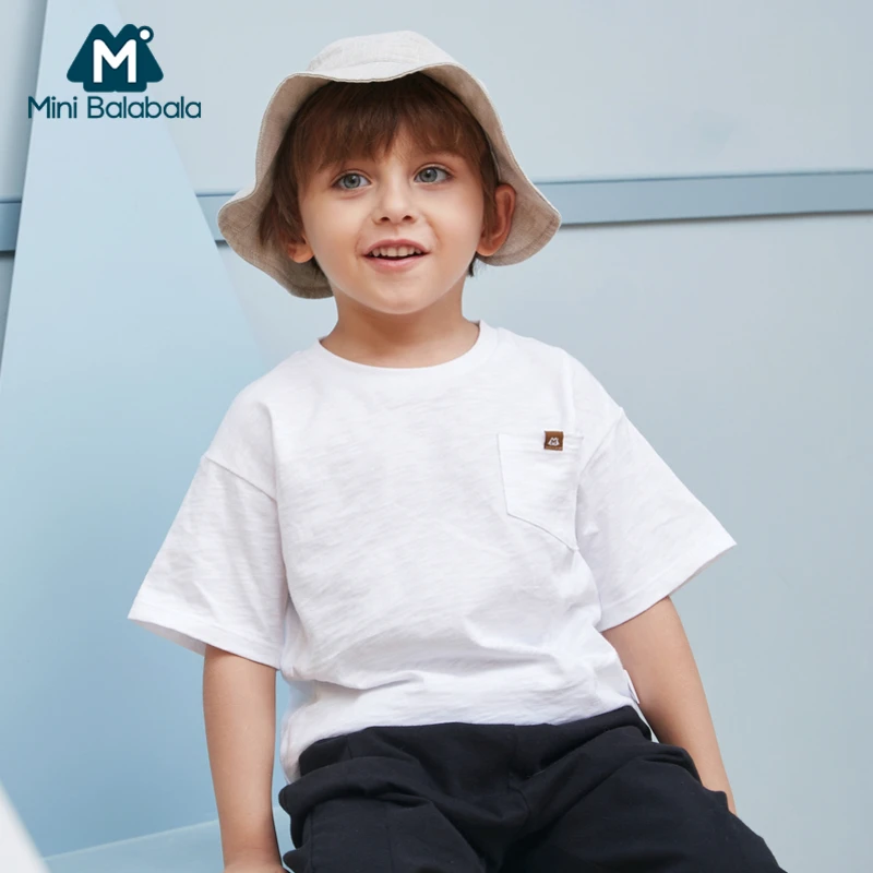 BalabalaChildren/мини-футболка с короткими рукавами для мальчиков детская хлопковая