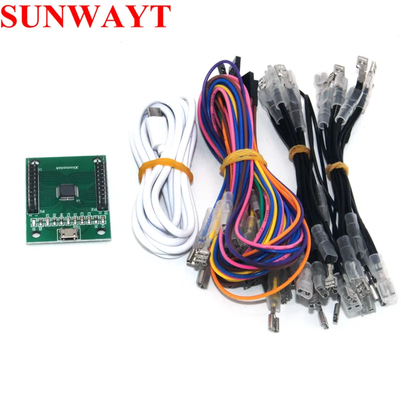 2 игрока аркадный USB кодировщик DIY игровой комплект для ПК PS3 Android и Raspberry Pi с