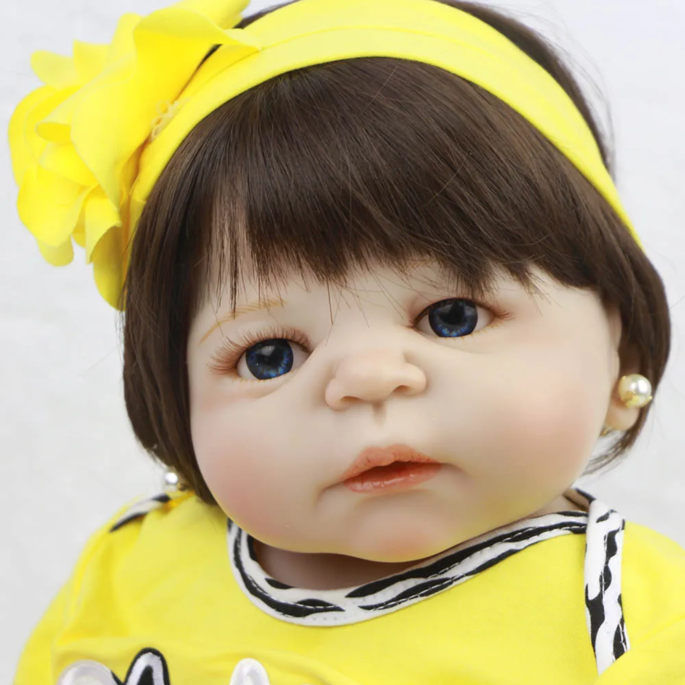 23 "реалистичные куклы Bebes Reborn Baby белая кожа кукла для младенцев полностью