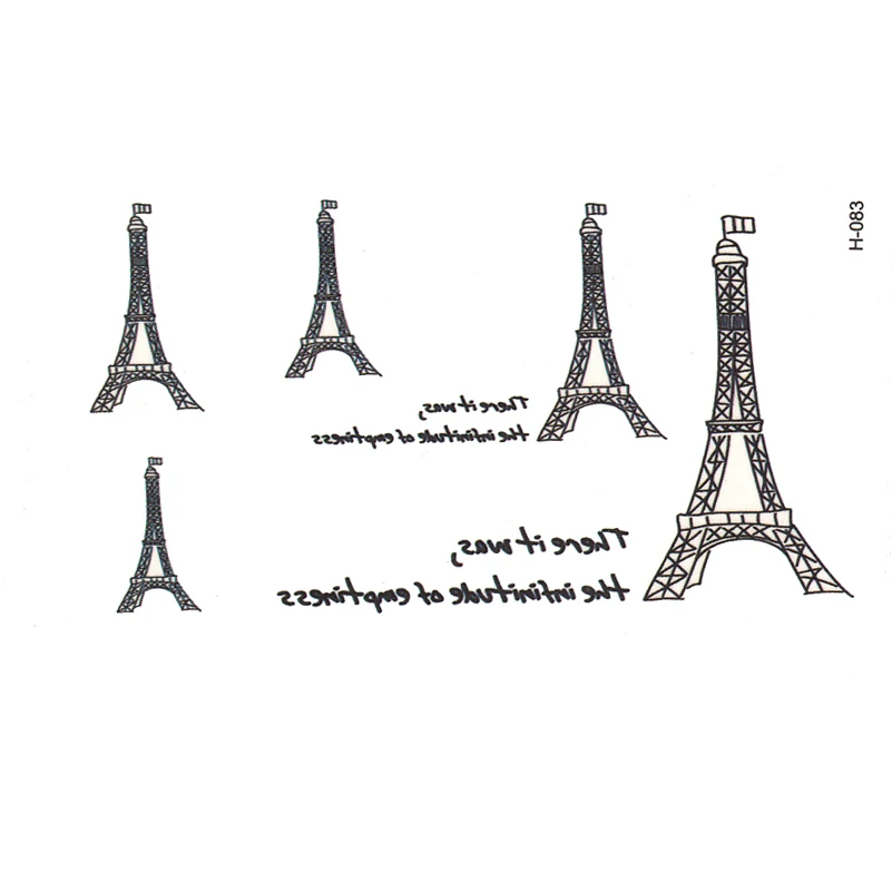 10 шт. водостойкие временные тату наклейки Эйфелева башня|eyebrow red|eyebrow tweezermakeup eyebrow