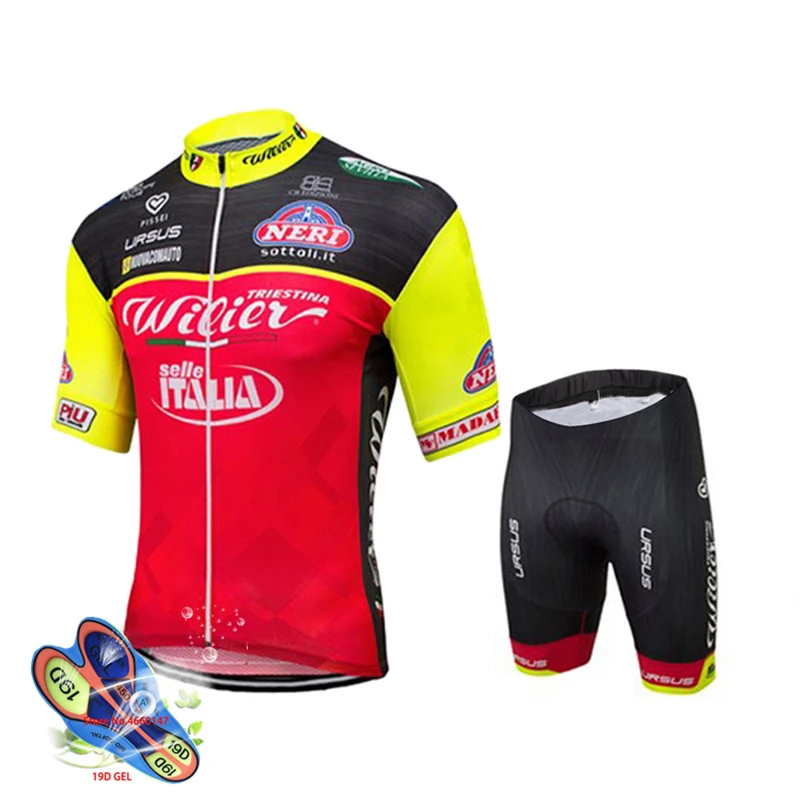 Pro Bike Team Kurzarm Radfahren Jersey Atmungs быстросохнущие Radfahren Kleidung Gesetzt Reiten Tragen Ropa Ciclismo MTB Bib Shorts