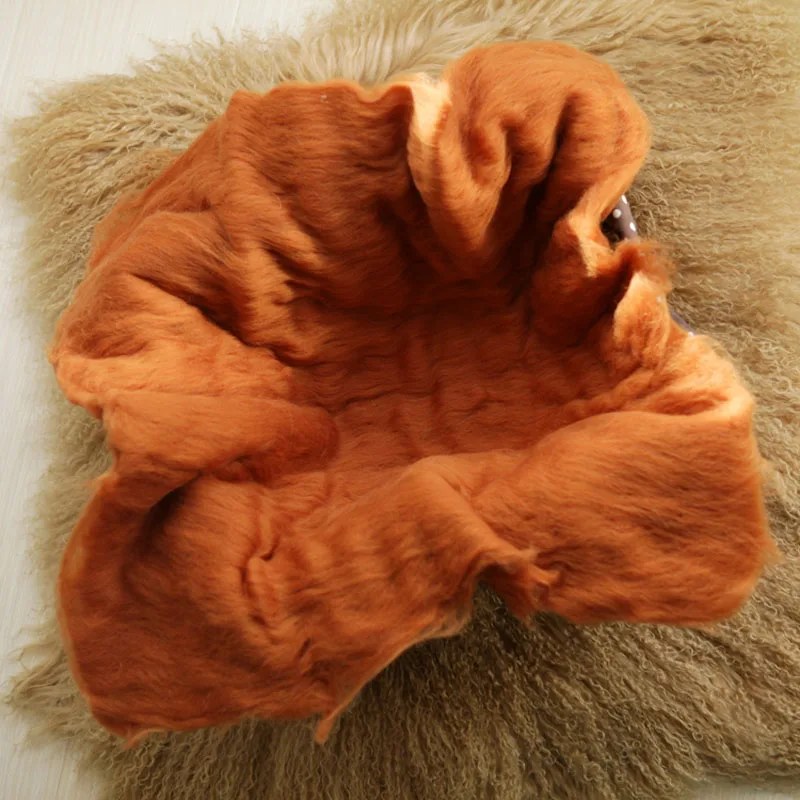 100% шерстяное одеяло для новорожденных реквизит фотосессии корзина покрывало