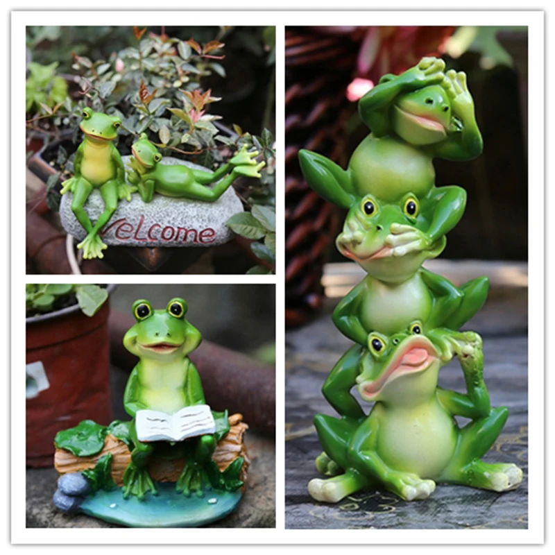 3D лягушка для йоги из смолы книга чтения желатиновая карта пирамида цветочные