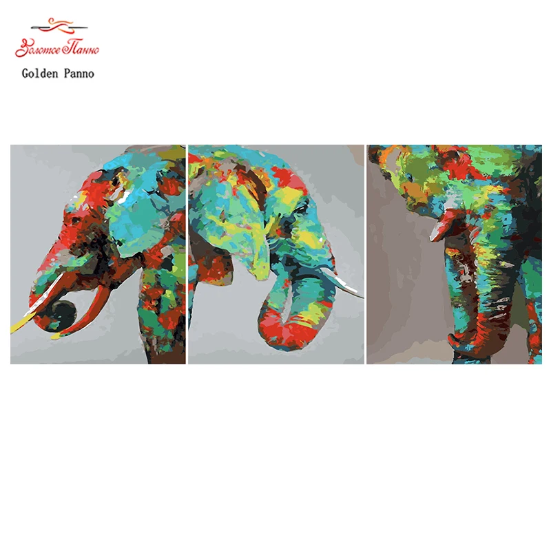 

Golden Panno,Needlework,DIY DMC 14CT Cross stitch Kit,crafts,Counted Pattern Embroidery Cross-stitch,christmas,elephant 1013
