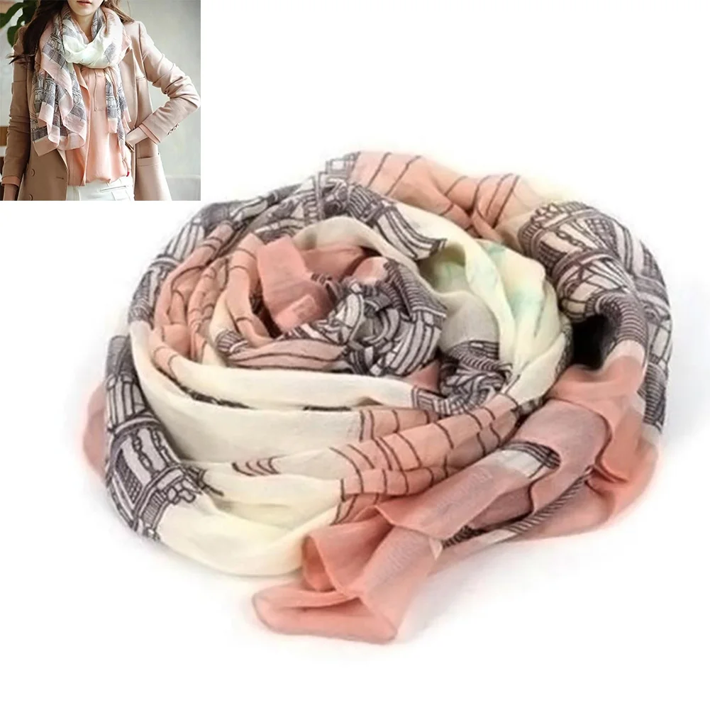 Осенне-зимний весенний женский стильный богемный пляжный Вуаль мягкий длинный