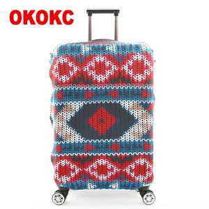 Чехол для чемодана OKOKC, эластичный пылезащитный чехол для чемодана на колесиках диагональю Suitable18-32 дюйма, дорожный аксессуар