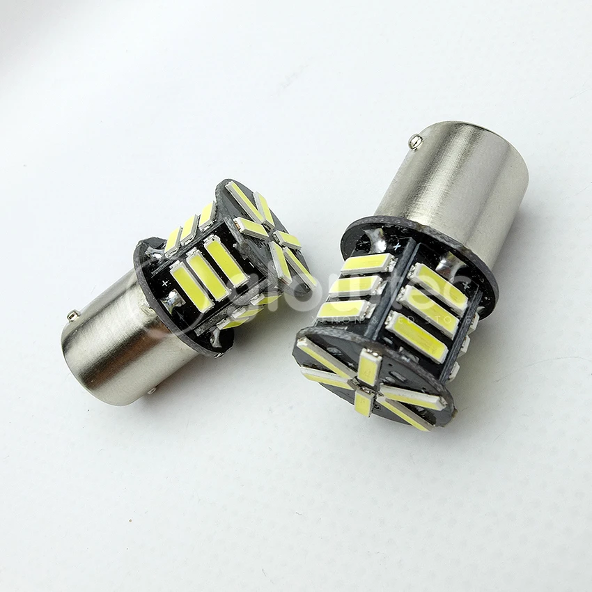 1 шт. ba15s 1156 21smd 7020 автомобильная светодиодная лампа p21w яркая белая/красная GLOWTEC |