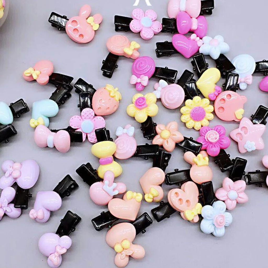 50pcs Mini Black Metal Single Prong Hair Clips Alligator Barrette Findings DIY Women Baby Accessories Kids Bows | Украшения и