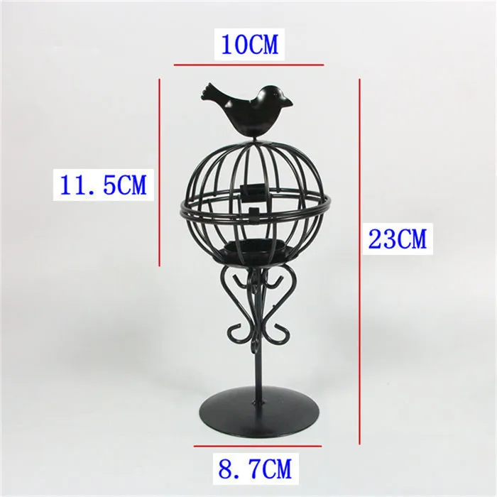 Candle Holder E Винтажные Ретро украшения для дома металлический Железный фонарик со свечой высокий большой портативный подсвечник Европейский чайный светильник подсвечник - Цвет: Candle Holder E
