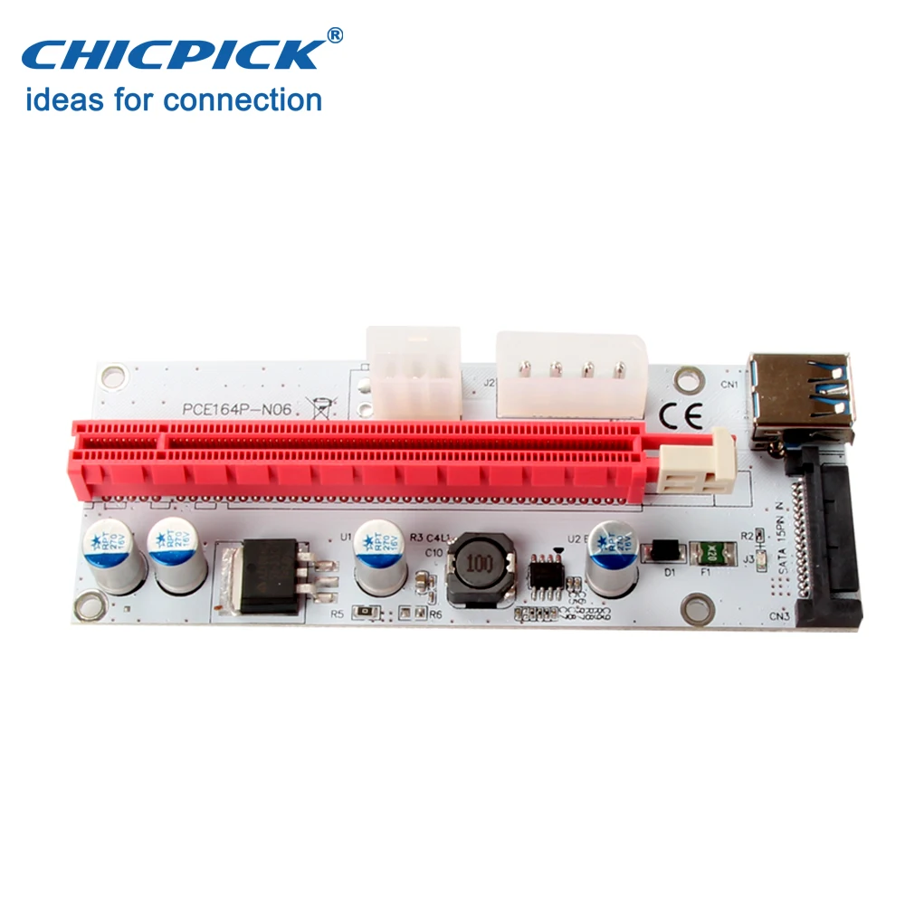 Chicpick USB 3 0 PCIe Экспресс 1x к 16x стояк в 1 VER008S Sata графическая карта Extender кабель-адаптер