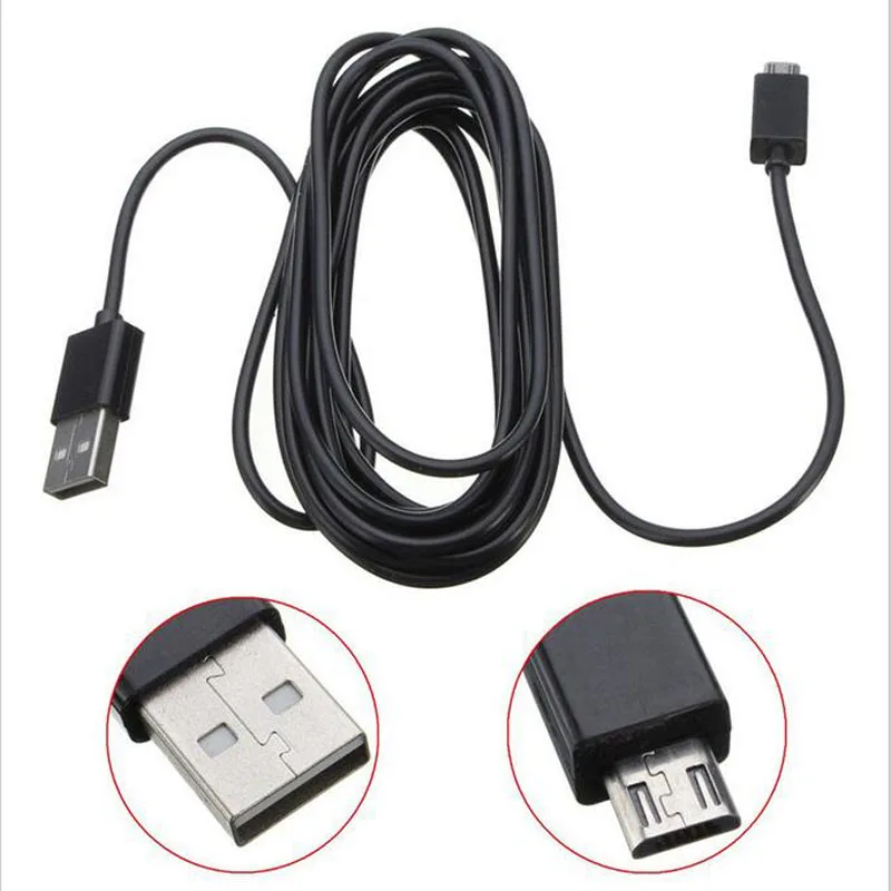 Cable de carga Micro USB Extra largo de 3M para mando inalámbrico...