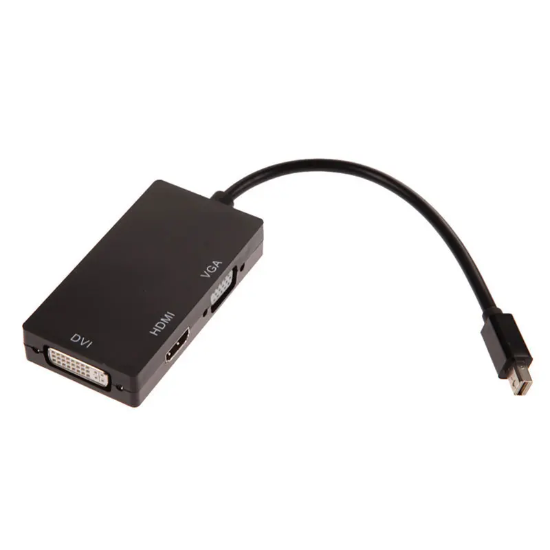Кабель-адаптер 3 в 1 с Mini DisplayPort Thunderbolt на DVI + VGA HDMI для Apple Macbook Pro Microsoft Surface 2 |