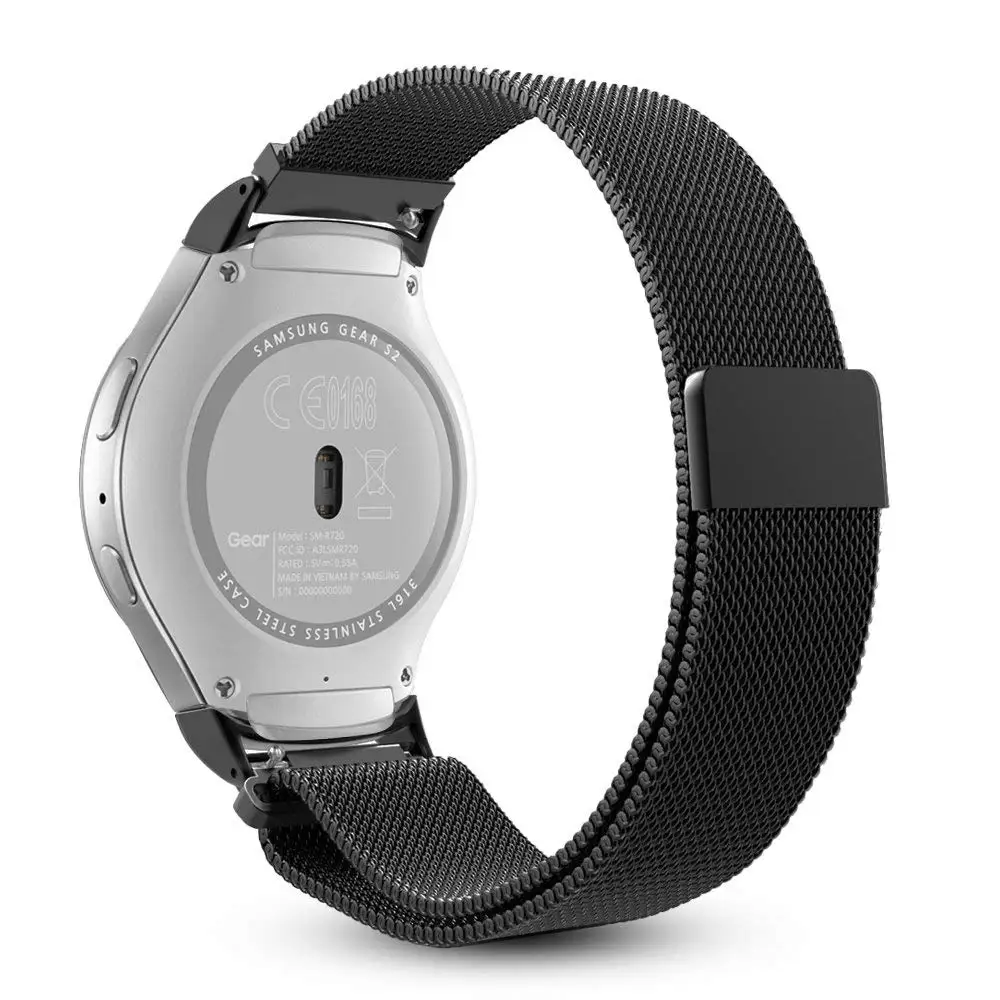 Ремешок для часов Ktab, совместимый с samsung gear S2 SM-R720/SM-R730, Смарт-часы Миланского петля, ремешок для gear S2, адаптер, наконечники для часов