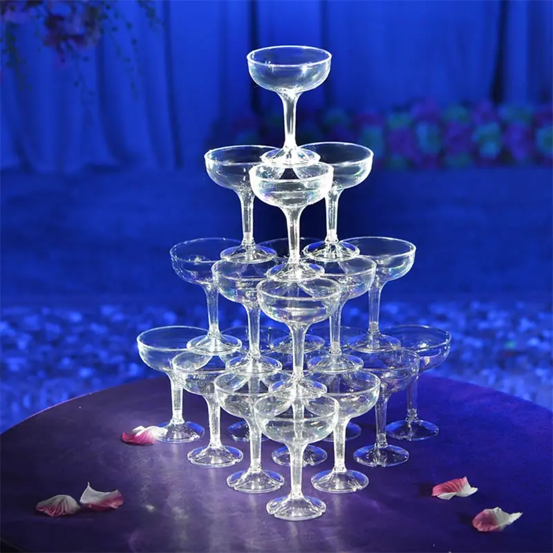 Upspirit 150 мл Акриловая флейта для шампанского, Коктейльная чашка, Sodas, бокал для вина, пива, тостов, пляжа, свадьбы, вечеринки, бара, KTV, посуда для напитков