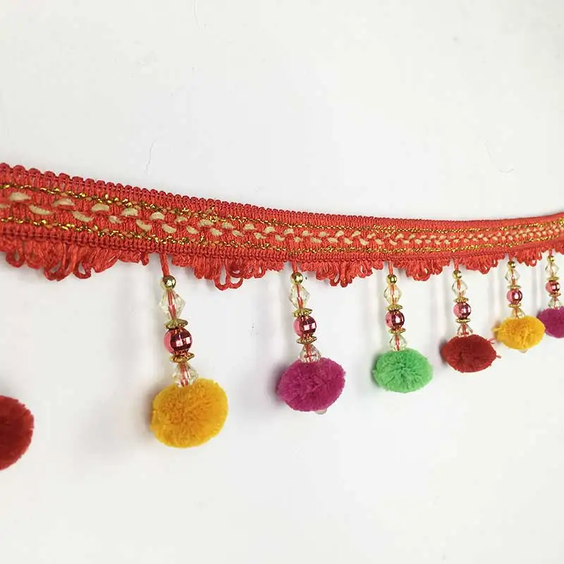 Новый плюшевый шар Аксессуары для штор кружевная отделка кисточка занавеска