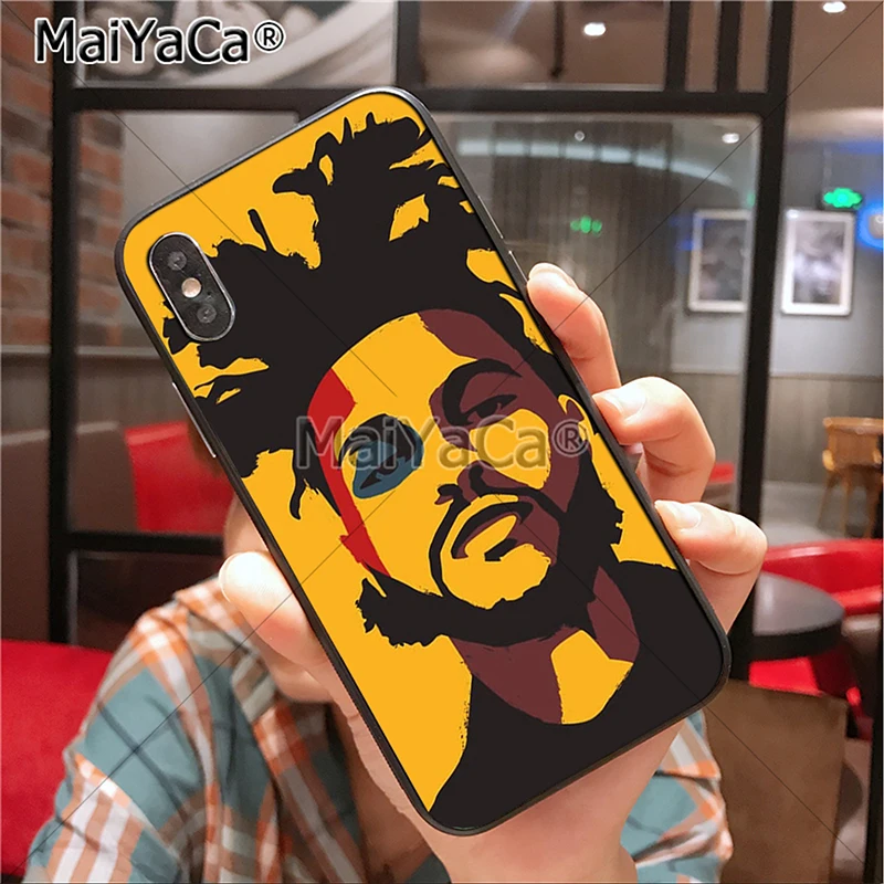 Защитный чехол для телефона MaiYaCa Weeknd Singer с принтом для iphone 11 Pro X 6 6s 7 7plus 8 8Plus 5 5S чехол