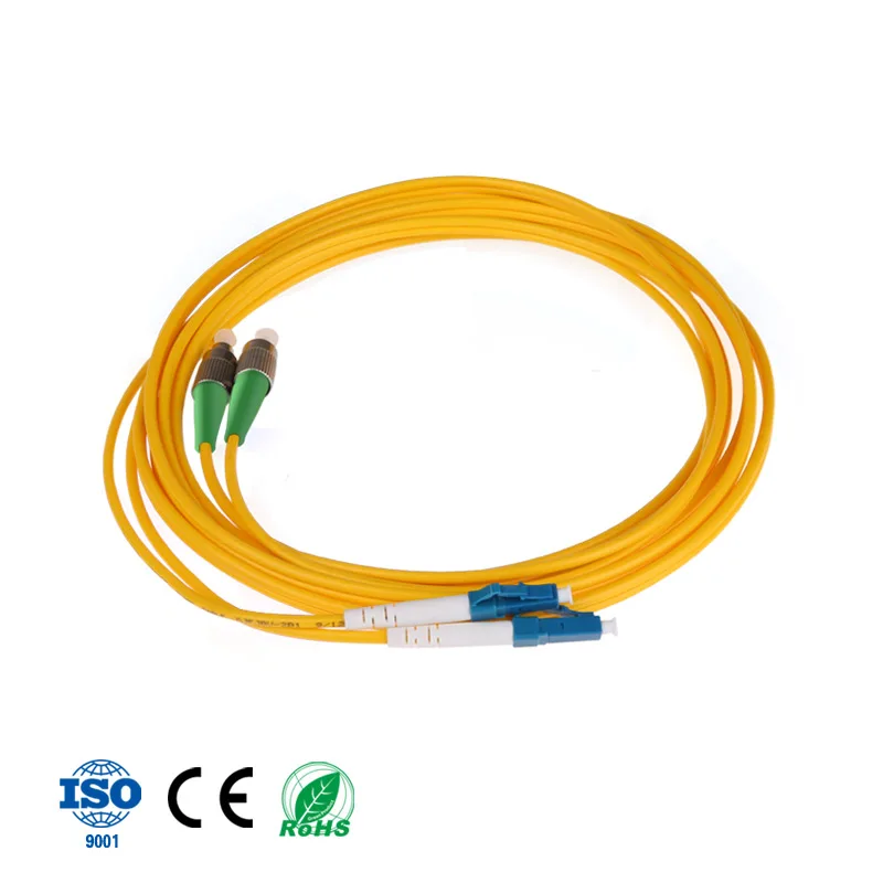 FC/APC к LC/UPC оптоволоконный Соединительный шнур джемпер двойной ftth catv 3 5 10 15 20 м