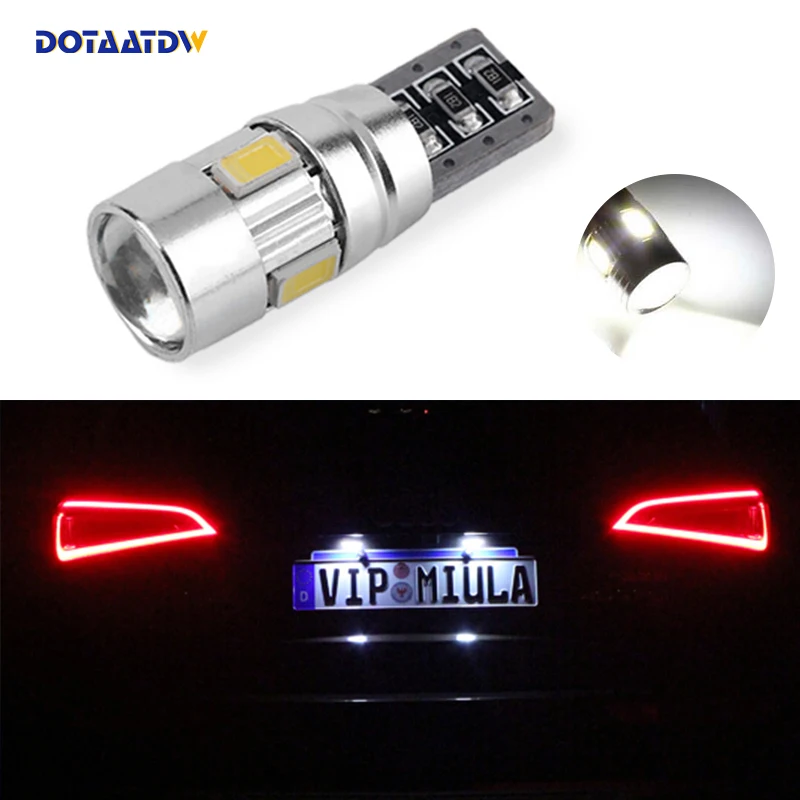 DOTAATDW 1x T10 SMD 5630 автомобиль светодиодный номерной знак Авто Canbus светильник W5W 168 194 192