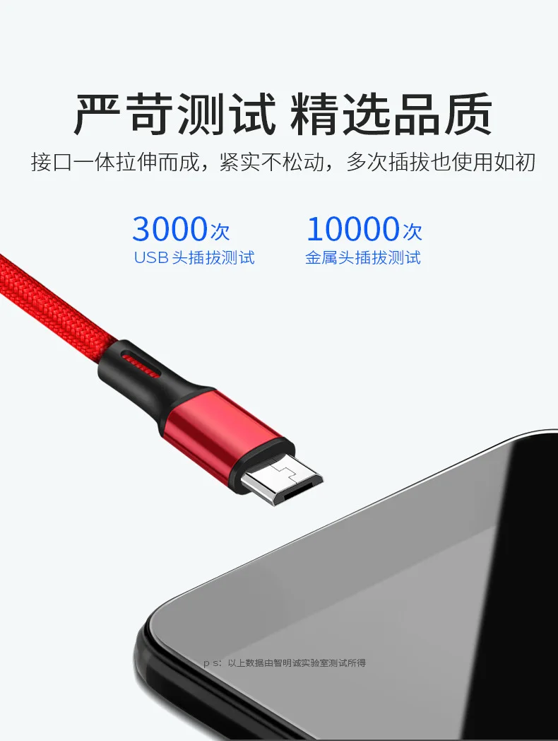 Mzxtby Micro USB кабель 1 м 2 м 3 м Быстрый кабель синхронизации данных и зарядки для samsung huawei Xiaomi LG Oneplus Redmi Micro usb кабели для телефонов