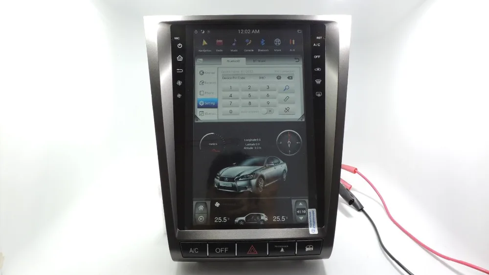 "YOKOTRON" 12," Telsa стиль сенсорный Android 6,0 Автомагнитола RDS для Lexus GS300 GS460 2004-2011+ gps+ камера заднего вида