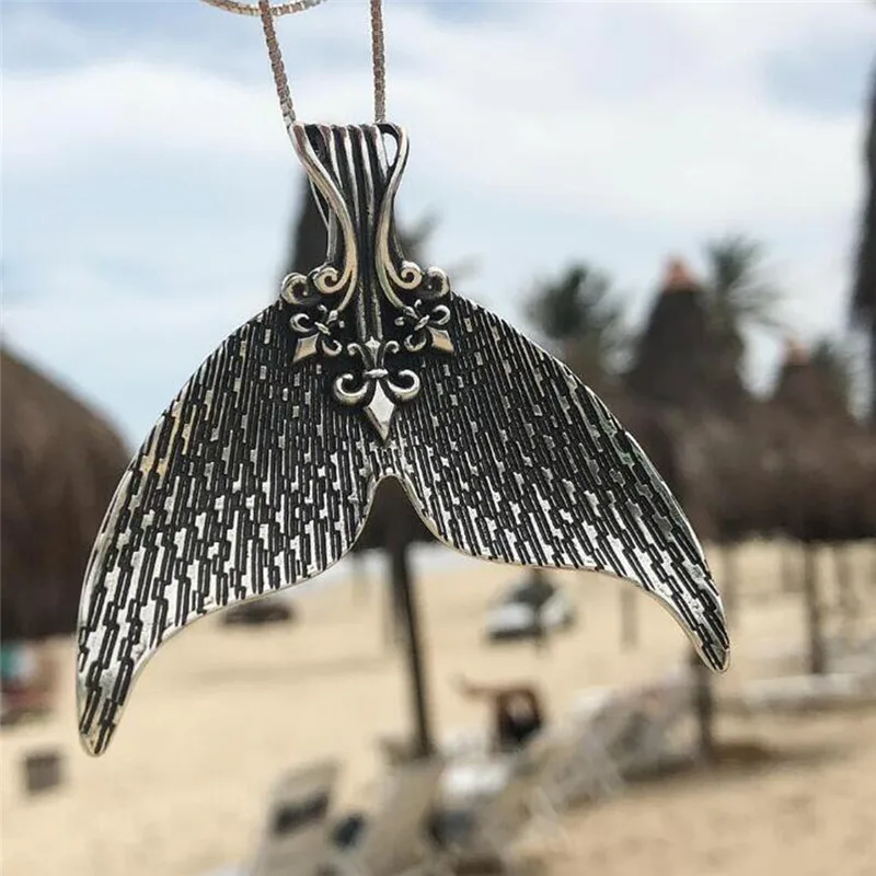 BOAKO Whale Tail Fish Charm Women Necklace Mermaid Love Necklaces Jewelery Kolye Collier collare | Украшения и аксессуары